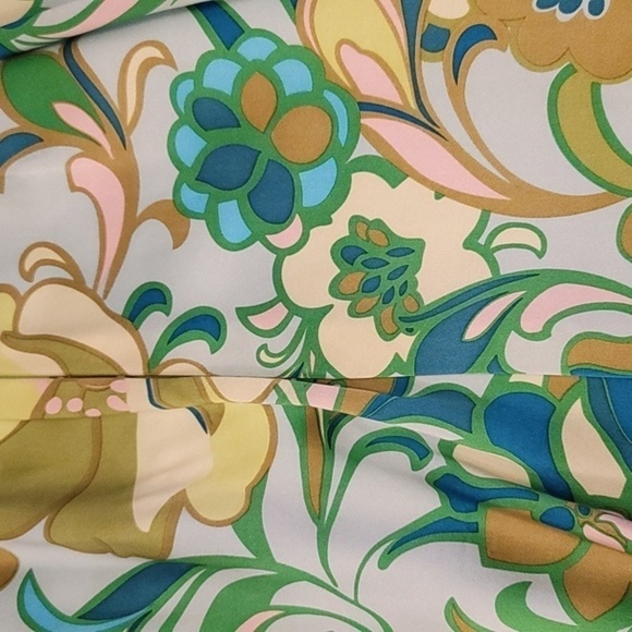 OC by Oleg Cassini VTG 760's Lime Green Strappy Y2k Midi Silk Dress - Size 4 - Picture 6 of 10